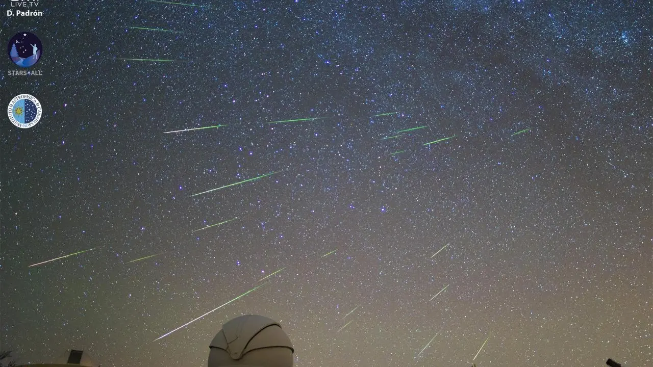 Las mejores imágenes de las perseidas desde el Observatorio de Canarias 