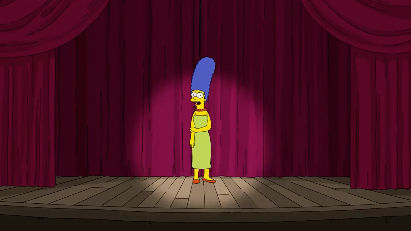 Marge Simpson, en una escena difundida en Twitter Marge Simpson, en una escena difundida en Twitter