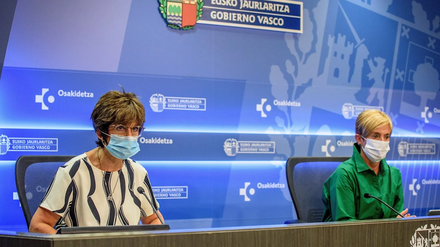 Las consejeras de Salud y Desarrollo Económico del Gobierno Vasco, Nekane Muirga y Arantxa Tapia,d Las consejeras de Salud y Desarrollo Económico del Gobierno Vasco, Nekane Muirga y Arantxa Tapia,d