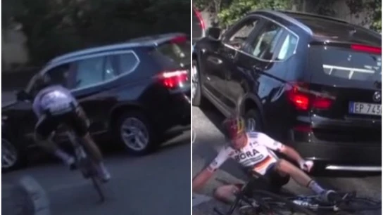 Schachmann, arrollado por un coche Schachmann, arrollado por un coche