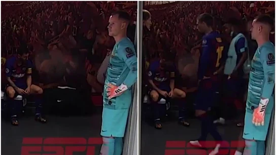 Messi, abatido Messi, abatido