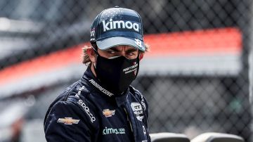 Fernando Alonso, en las 500 Millas de Indianápolis