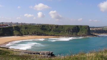 Playa Los Locos en Suances, Cantabria