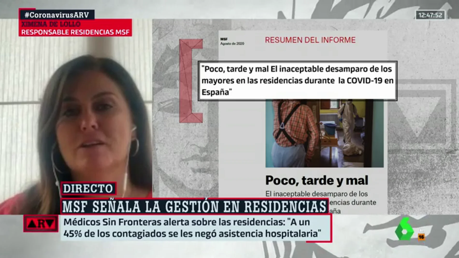  Ximena de Lollo, responsable de la respuesta en residencias de Médicos Sin Fronteras