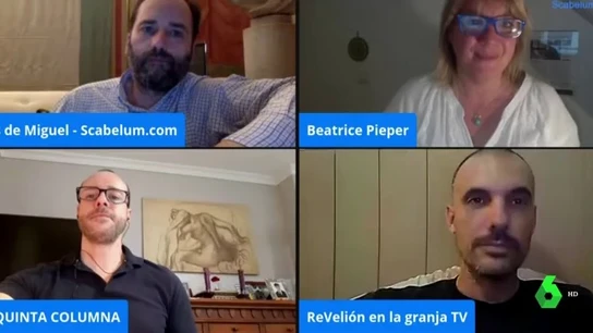 Los organizadores de la concentración negacionista de la pandemia de coronavirus Los organizadores de la concentración negacionista de la pandemia de coronavirus