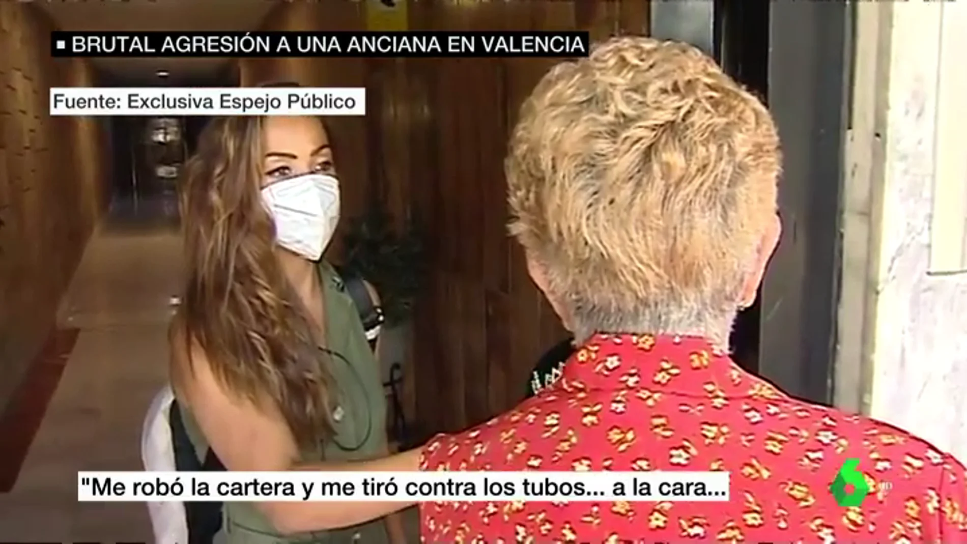 Habla la anciana agredida en su portal en Valencia: "Me robó la cartera, me tiró y empecé a sangrar"