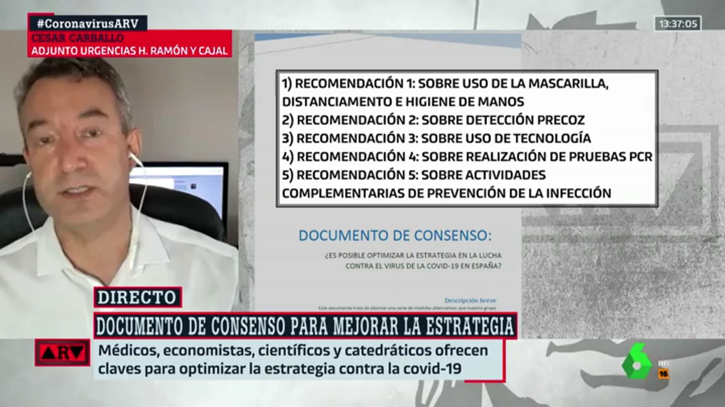 Una treintena de expertos proponen una estrategia integral para "mejorar" la lucha contra la covid carballo