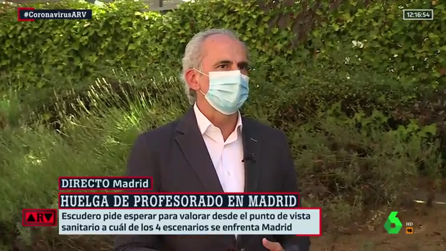 El consejero de la Comunidad de Madrid, Enrique Ruiz Escudero. escudero
