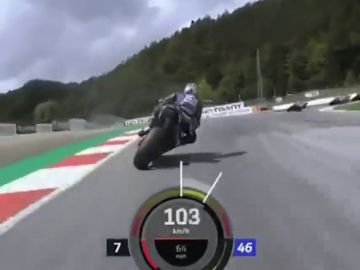 Pone los pelos de punta: el v&iacute;deo del accidente de MotoGP desde la c&aacute;mara 'on board' de Valentino Rossi