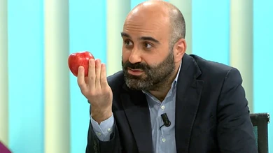 José María Rivero en el plató de Más Vale Tarde. José María Rivero en el plató de Más Vale Tarde.