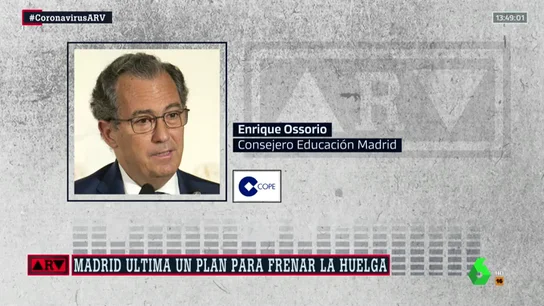 El consejero de Educación en Madrid, Enrique Ossorio El consejero de Educación en Madrid, Enrique Ossorio