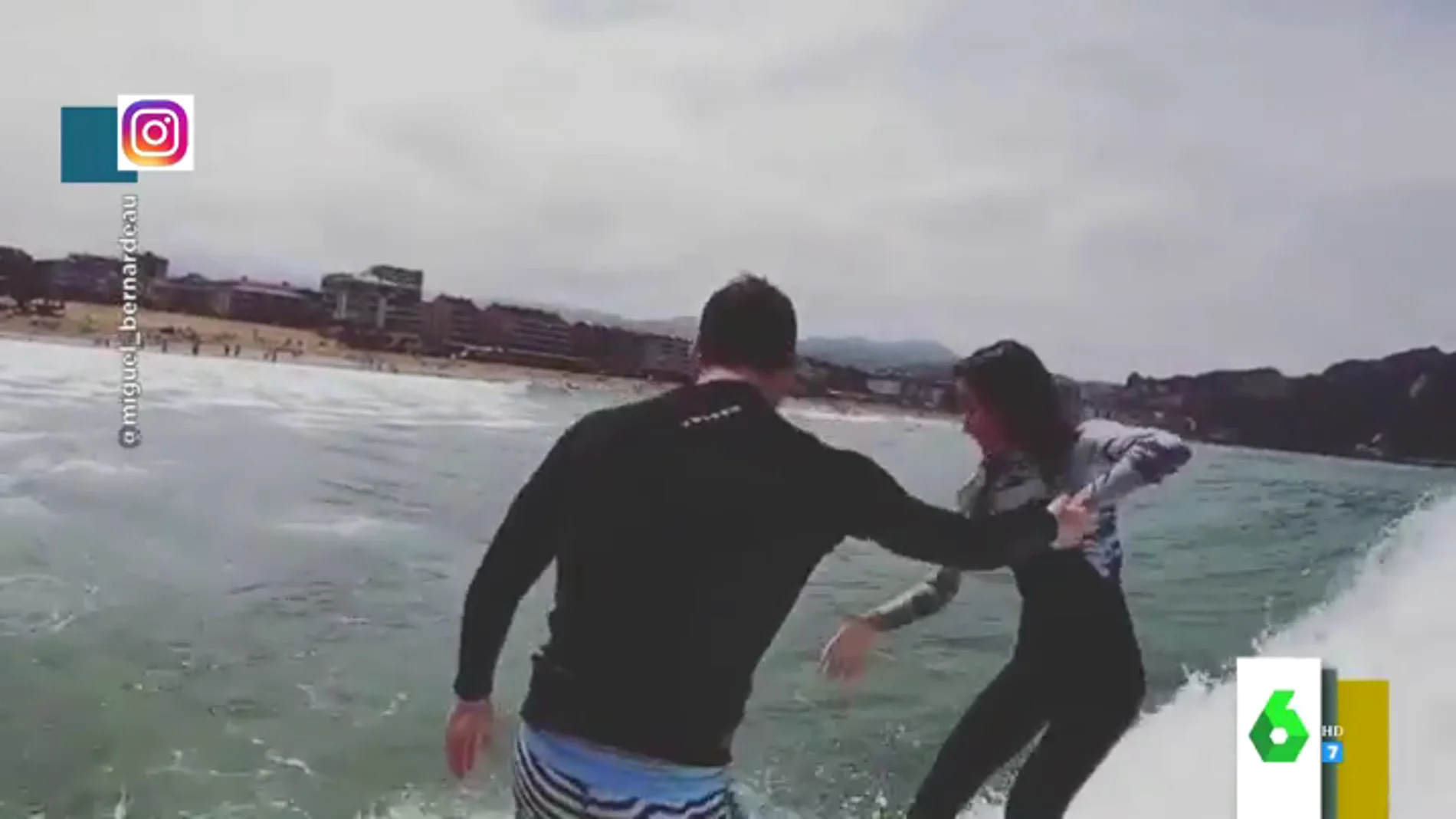 Aitana arrasa en Instagram: de su vídeo surfeando con Miguel Bernardeau a su espectacular cambio de look