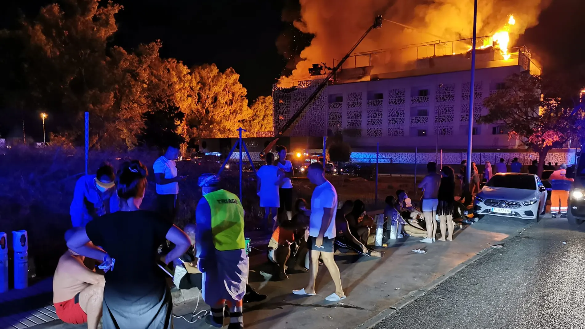 Incendio del hotel Sisu en Puerto Banús, Marbella
