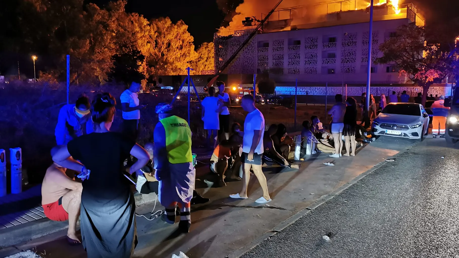 Incendio del hotel Sisu en Puerto Banús, Marbella