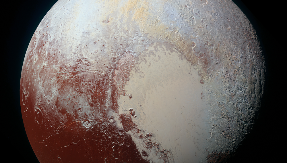La superficie de Plutón, capturada por New Horizons