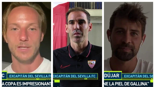 Rakitic, Navarro y Coke Rakitic, Navarro y Coke