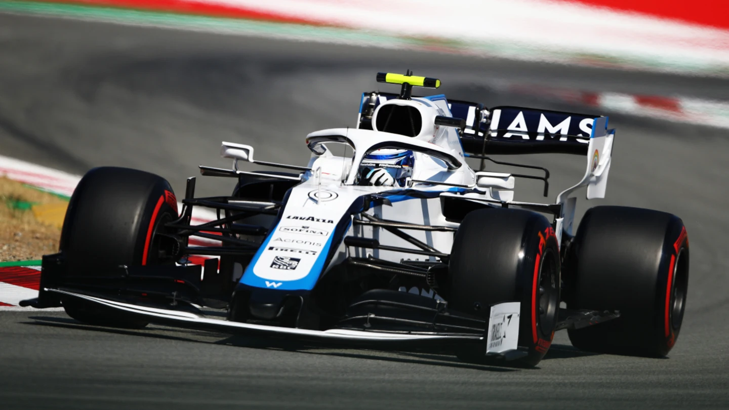 Latifi, con el Williams Latifi, con el Williams
