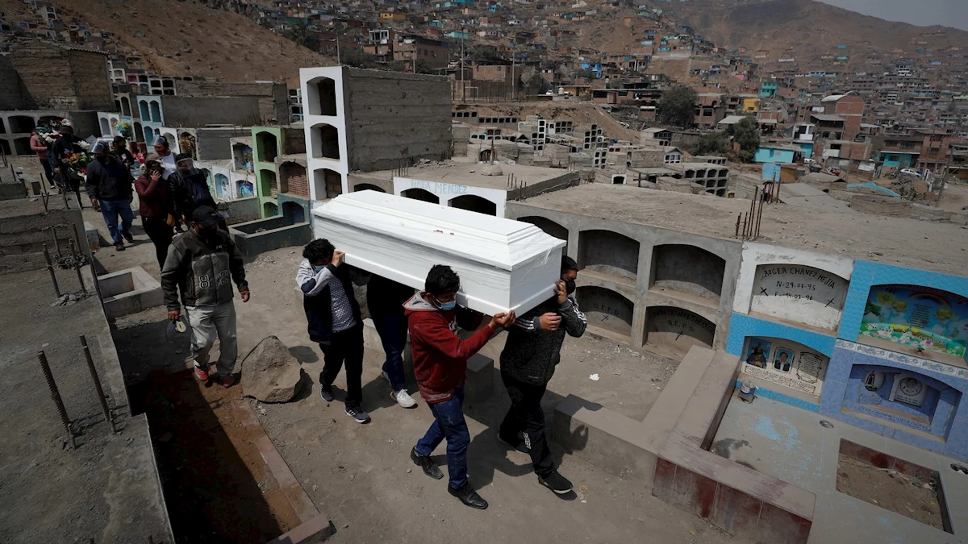 Imagen de un entierro en Lima