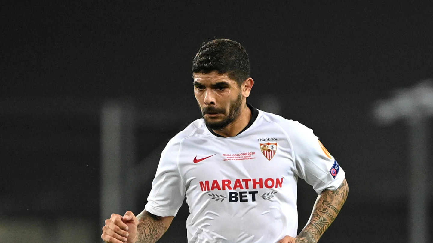 Ever Banega, con el Sevilla Ever Banega, con el Sevilla