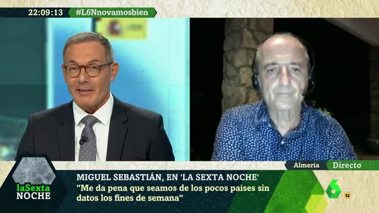 Miguel Sebastián: "En Madrid podemos tener un problema serio si (los contagios) no se atajan con contundencia" Miguel Sebastián: "En Madrid podemos tener un problema serio si (los contagios) no se atajan con contundencia"
