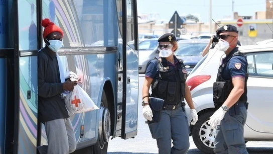 Imagen de un migrante en Sicilia (Archivo) Imagen de un migrante en Sicilia (Archivo)