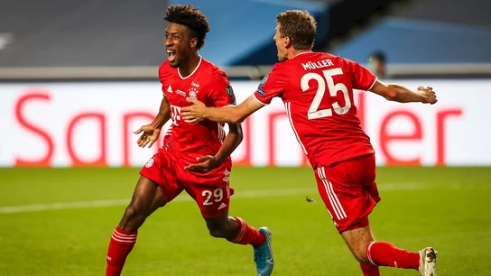 Coman celebra un gol con el Bayern Coman celebra un gol con el Bayern