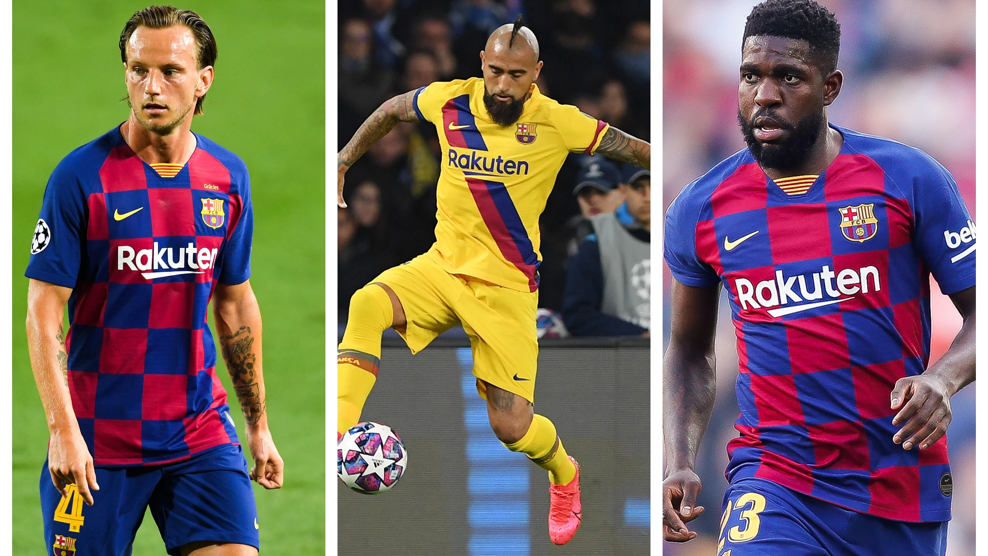 Rakitic, Vidal y Umtiti