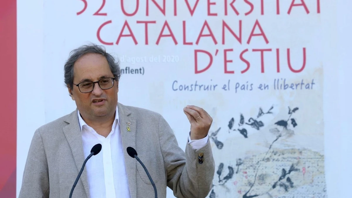 Quim Torra ante los medios