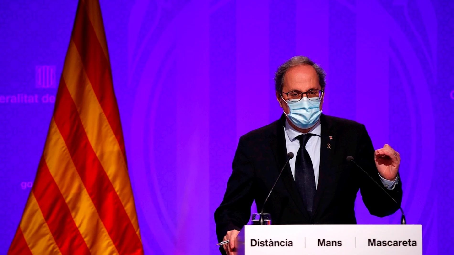 Quim Torra anuncia las nuevas medidas en Cataluña