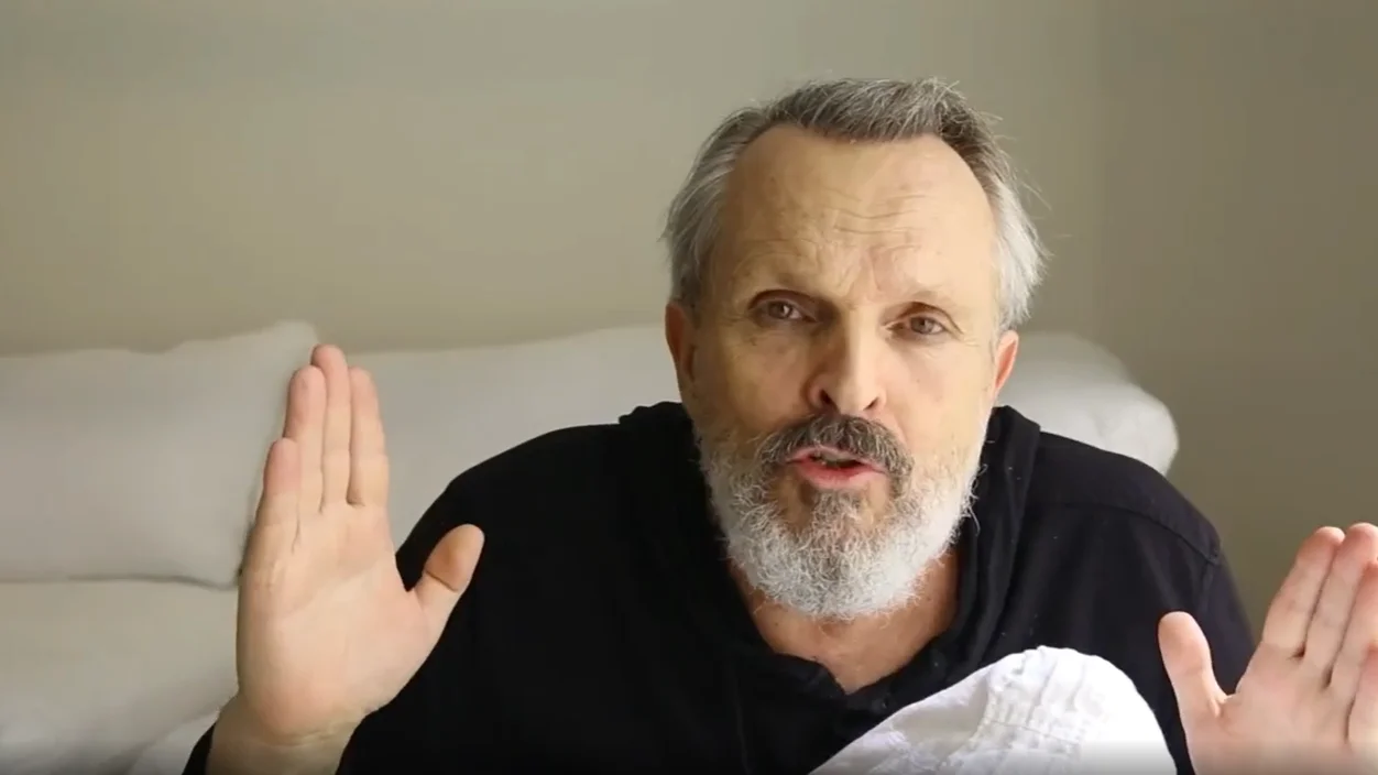 Miguel Bosé, en un vídeo en su cuenta de Instagram