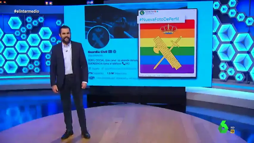 Dani Mateo 'calla' a golpe de tuit a Vox y a Abogados Cristianos tras criticar el apoyo de la Guardia Civil al colectivo LGTBI