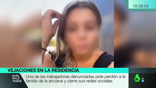 El vídeo que la propia trabajadora ha difundido en sus redes sociales La disculpa de una de las trabajadoras que humilló a una anciana de una residencia: "Asumo las consecuencias"