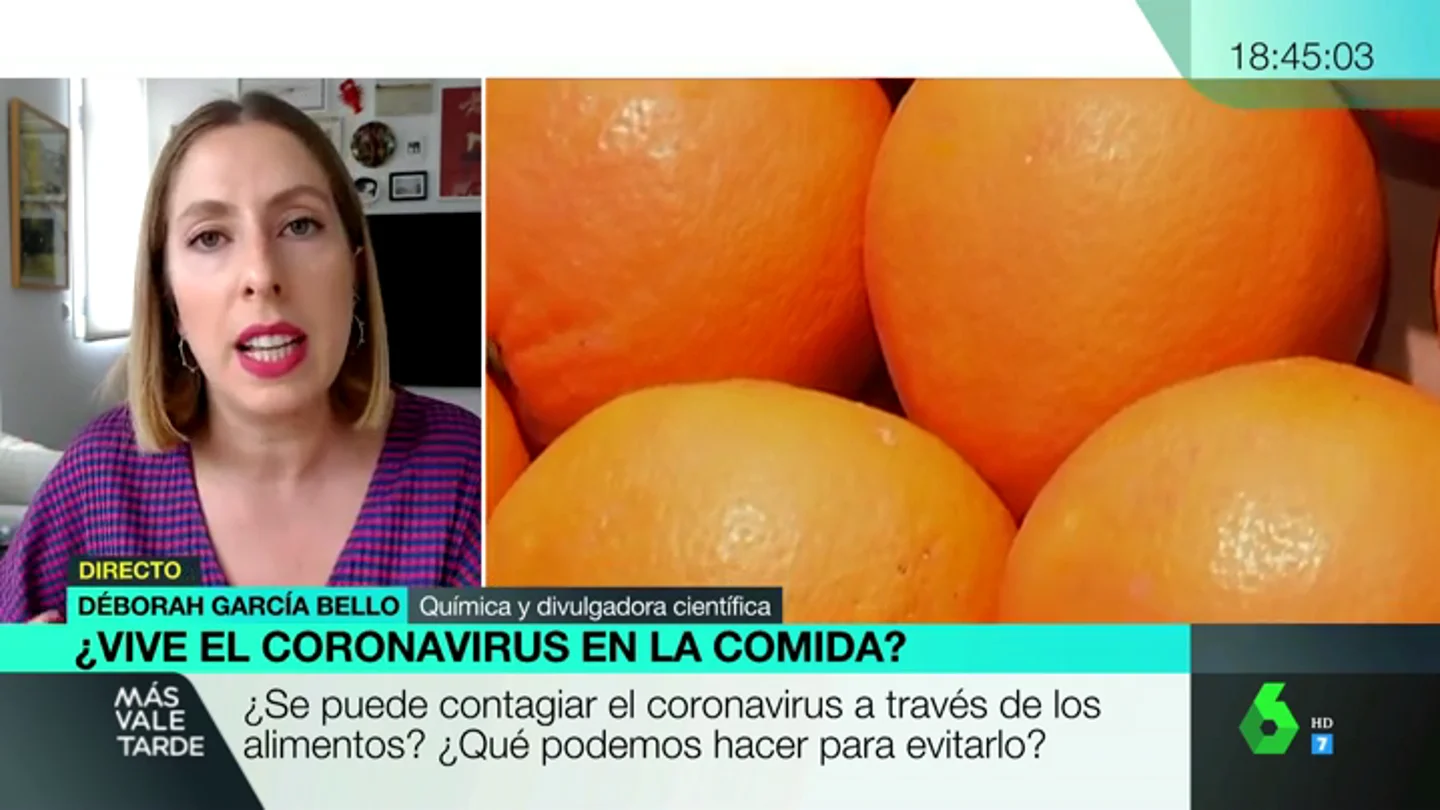 Deborah García Bello, química y divulgadora científica El coronavirus resiste en los alimentos congelados