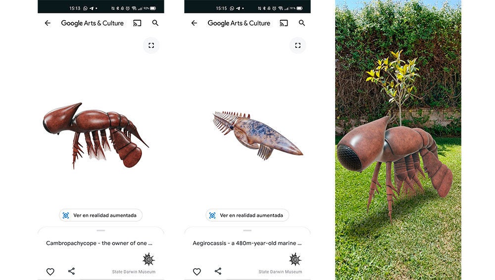 Google ahora nos trae animales prehistóricos en realidad aumentada