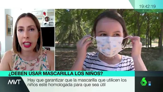La química Deborah García Bello en Más Vale Tarde ¿Deben usar los niños la mascarilla en Educación Física? ¿Cuántas gastarán por día?: resolvemos dudas sobre su uso en los colegios