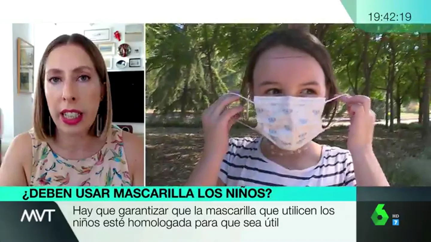 La química Deborah García Bello en Más Vale Tarde ¿Deben usar los niños la mascarilla en Educación Física? ¿Cuántas gastarán por día?: resolvemos dudas sobre su uso en los colegios