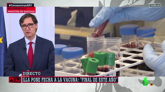 El ministro de Sanidad, Salvador Illa. illa vacuna