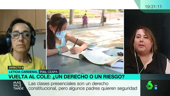 Vuelta al cole, ¿un derecho o un riesgo?: dos madres debaten sobre si llevar a sus hijos a la escuela Vuelta al cole, ¿un derecho o un riesgo?: dos madres debaten sobre si llevar a sus hijos a la escuela