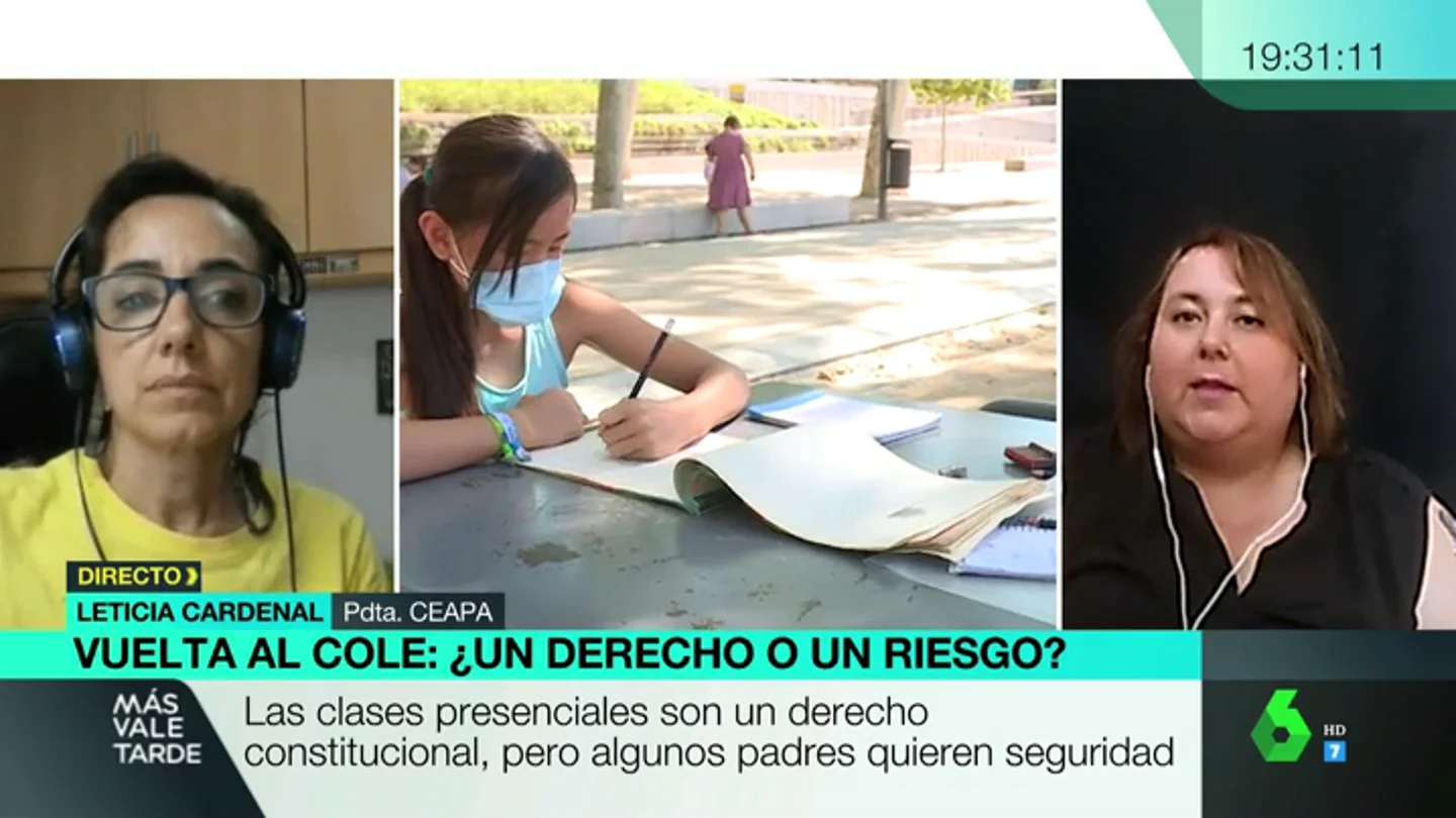 Vuelta al cole, ¿un derecho o un riesgo?: dos madres debaten sobre si llevar a sus hijos a la escuela Vuelta al cole, ¿un derecho o un riesgo?: dos madres debaten sobre si llevar a sus hijos a la escuela