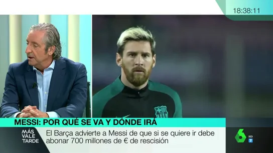 Josep Pedrerol, en Más Vale Tarde Josep Pedrerol: "Messi no puede dirigir el vestuario, tiene que olvidarse del liderazgo mal entendido"
