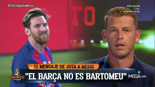 La emoción de Jota Jordi ante la posible salida de Messi: "Leo, el Barça no es Bartomeu, el Barça somos nosotros" La emoción de Jota Jordi ante la posible salida de Messi: "Leo, el Barça no es Bartomeu, el Barça somos nosotros"