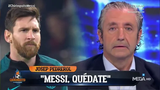 El mensaje de Pedrerol a Leo Messi tras comunicar su intención de irse del Barça: "Messi, quédate" El mensaje de Pedrerol a Leo Messi tras comunicar su intención de irse del Barça: "Messi, quédate"