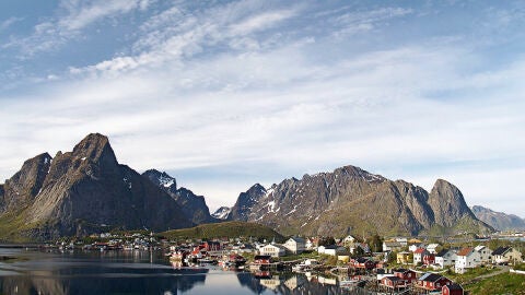 Panorámica del puerto de Reine