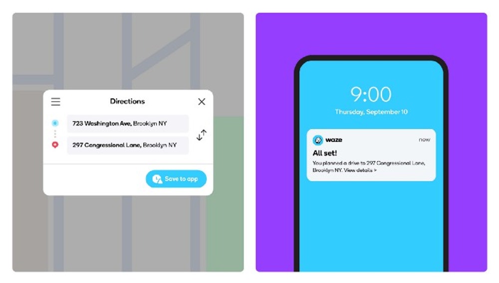 Nuevas formas de compartir direcciones con Waze