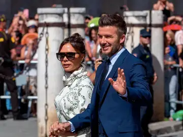 Victoria junto a su marido, el exfutbolista David Beckham