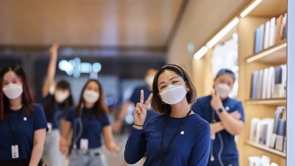 Así son las mascarillas diseñadas por Apple para sus empleados