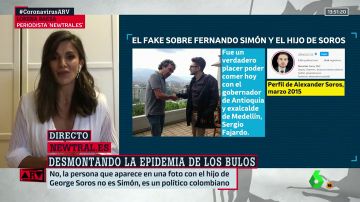 No, Fernando Simón no se reunió con el hijo de George Soros ni se fotografió con él