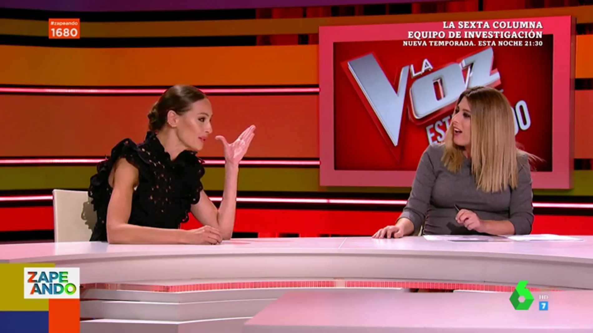 La pregunta de Valeria Ros que pone en apuros a Eva González en directo: "Perdón, no quería ponerte en un compromiso"