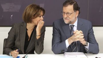 Mariano Rajoy junto a María Dolores de Cospedal