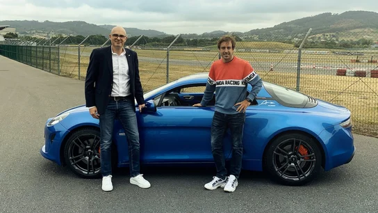 Fernando Alonso, con su nuevo Alpine Fernando Alonso, con su nuevo Alpine